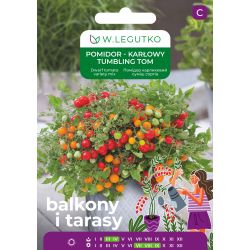 Pomidor Tumbling Tom mieszanka 0.20g na balkon i taras - Nasiona - W. Legutko