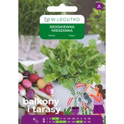 Rzodkiewka Rzodkiewka mieszanka wszystkich typów 10g na balkon i taras - Nasiona - W. Legutko