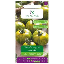 Pomidor Green Zebra 0.20g - Nasiona - W. Legutko Pomidor Green Zebra 0.20g - Nasiona - W. Legutko
