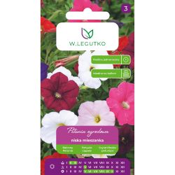Petunia ogrodowa nis.zwarte mieszanka 0.10g - Nasiona - W. Legutko Petunia ogrodowa nis.zwarte mieszanka 0.10g - Nasiona - W. Legutko