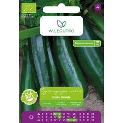 Cukinia BIO Black Beauty 2g - Nasiona - W. Legutko