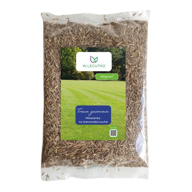 Mieszanka traw gazonowych na stanowiska suche dosiewka 100g - Nasiona - W. Legutko