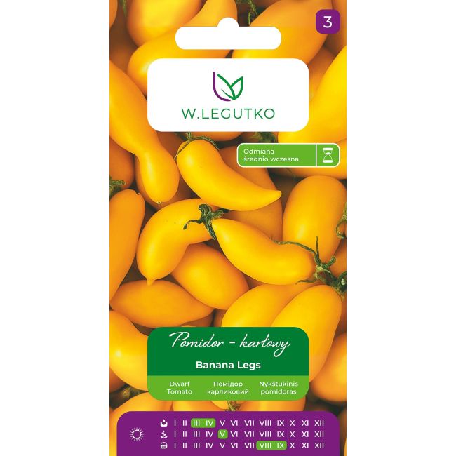 Pomidor Banana Legs 0,5g - Nasiona - W. Legutko