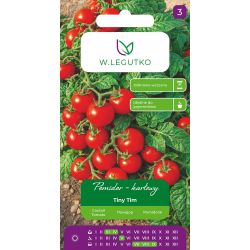 Pomidor Tiny Tim 0,4g - Nasiona - W. Legutko