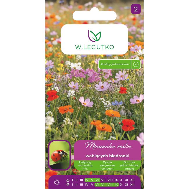 Mieszanka roślin wabiących biedronki 3g - Nasiona - W. Legutko