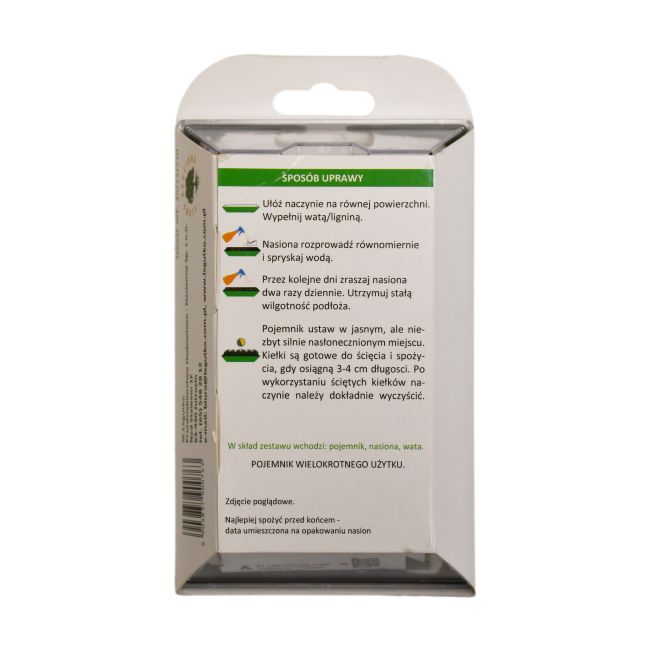 Zestaw do uprawy rzeżuchy - Akcesoria Ogrodowe - W. Legutko