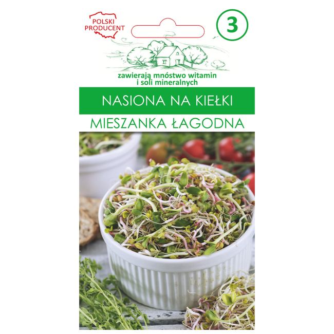 Nasiona na kiełki mieszanka łagodna 15g - Nasiona - W. Legutko