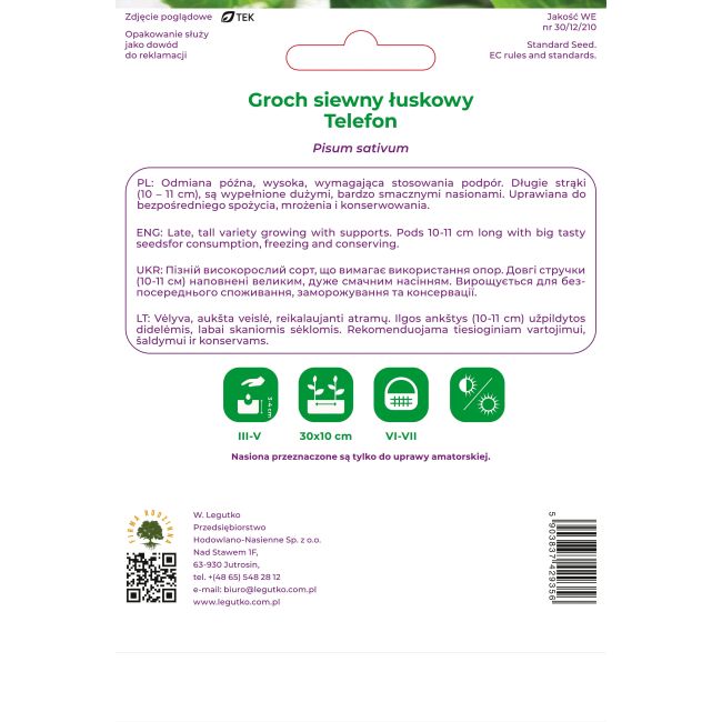 Groch Telefon 50g - Nasiona - W. Legutko