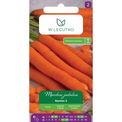Marchew Nantes 3 5g - Nasiona - W. Legutko