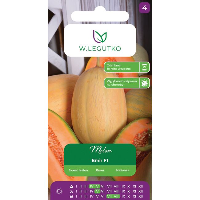 Melon Emir F1 1g - Nasiona - W. Legutko