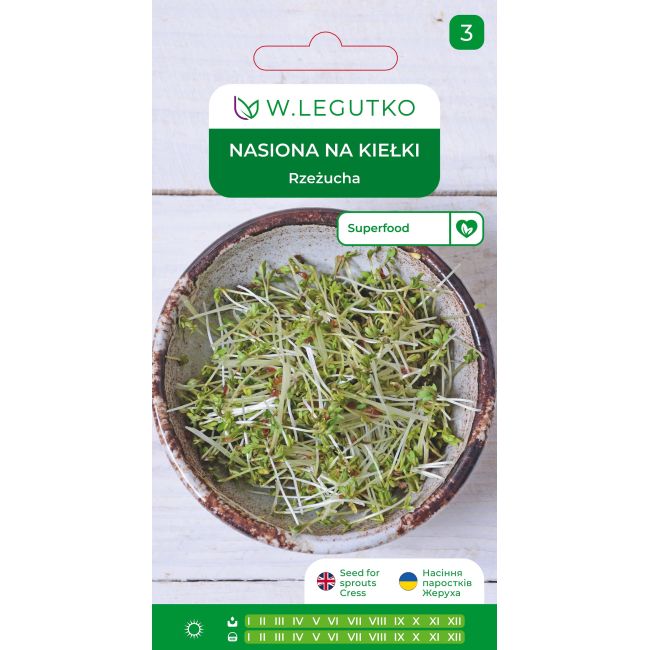 Nasiona na kiełki rzeżucha 30g - Nasiona - W. Legutko