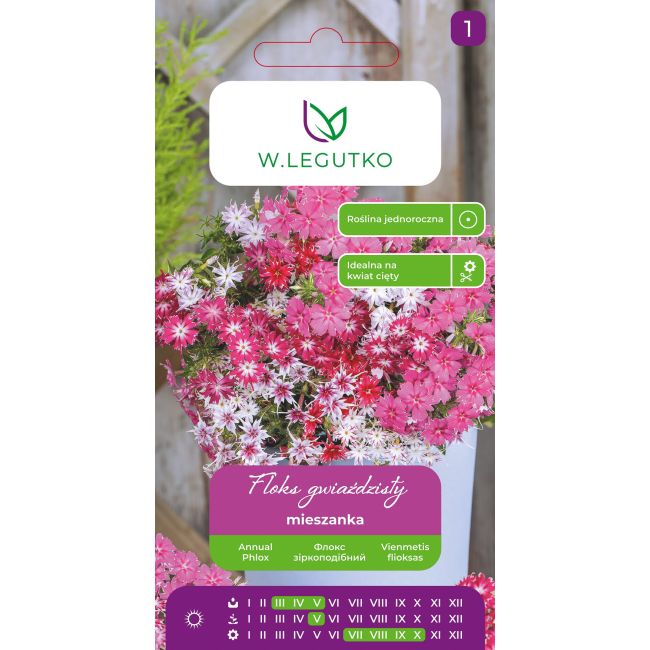 Floks gwiaździsty mieszanka 0.50g - Nasiona - W. Legutko