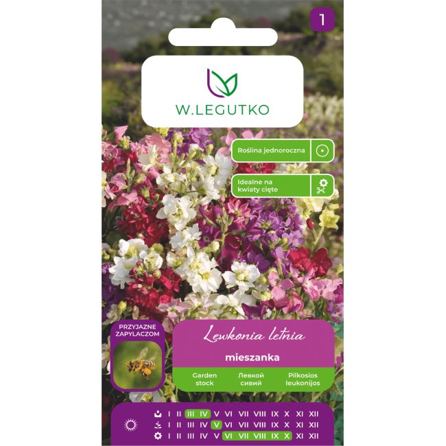 Lewkonia letnia mieszanka 0.50g - Nasiona - W. Legutko