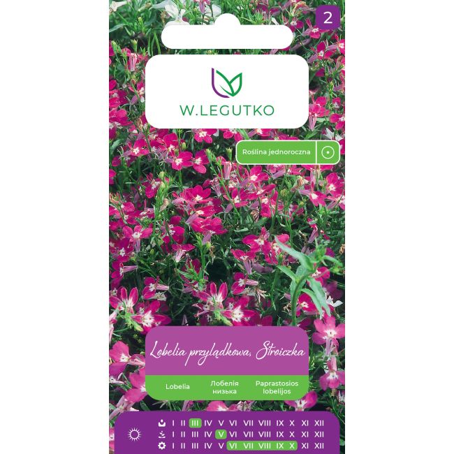 Lobelia przylądkowa zwisła karminowo-czerwona 0.10g - Nasiona - W. Legutko
