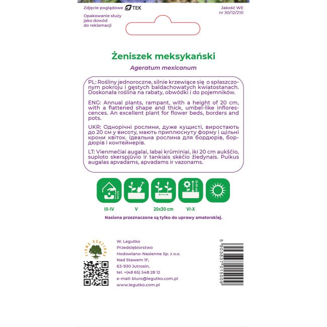 Żeniszek meksykański niebieski 0.30g - Nasiona - W. Legutko