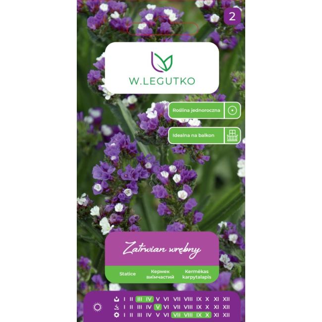 Zatrwian wrębny fioletowy 0.30g - Nasiona - W. Legutko
