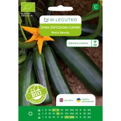 Cukinia BIO Black Beauty 2g - Nasiona - W. Legutko