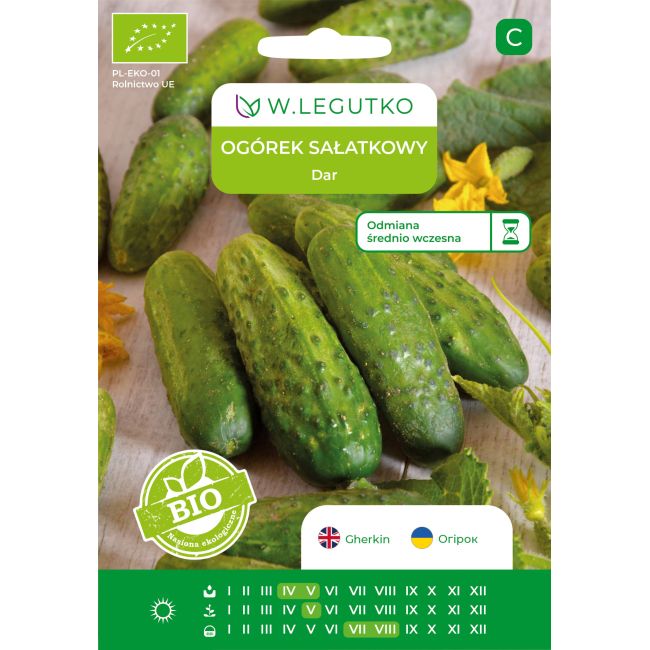 Ogórek BIO Dar 2g - Nasiona - W. Legutko