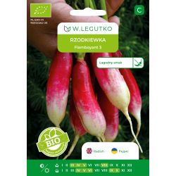 Rzodkiewka BIO Flamboyant 3 5g - Nasiona - W. Legutko