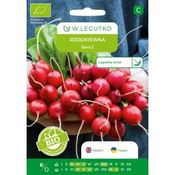 Rzodkiewka BIO Saxa 2 5g - Nasiona - W. Legutko