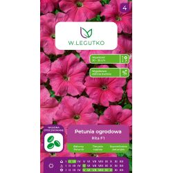 Petunia ogrodowa Rita F1 różowa 10szt. - Nasiona - W. Legutko