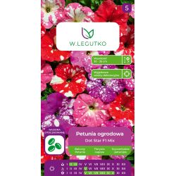 Petunia ogrodowa Dot Star F1 Mix 10szt. - Nasiona - W. Legutko