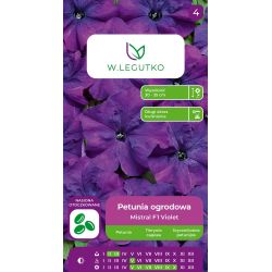 Petunia ogrodowa Mistral F1 Violet fioletowa 10szt. - Nasiona - W. Legutko