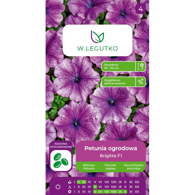 Petunia ogrodowa Brigitta F1 fioletowa 10szt. - Nasiona - W. Legutko