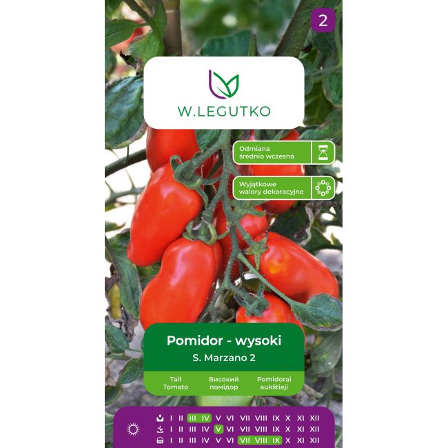 Pomidor  S. Marzano 2 0.30g - Nasiona - W. Legutko