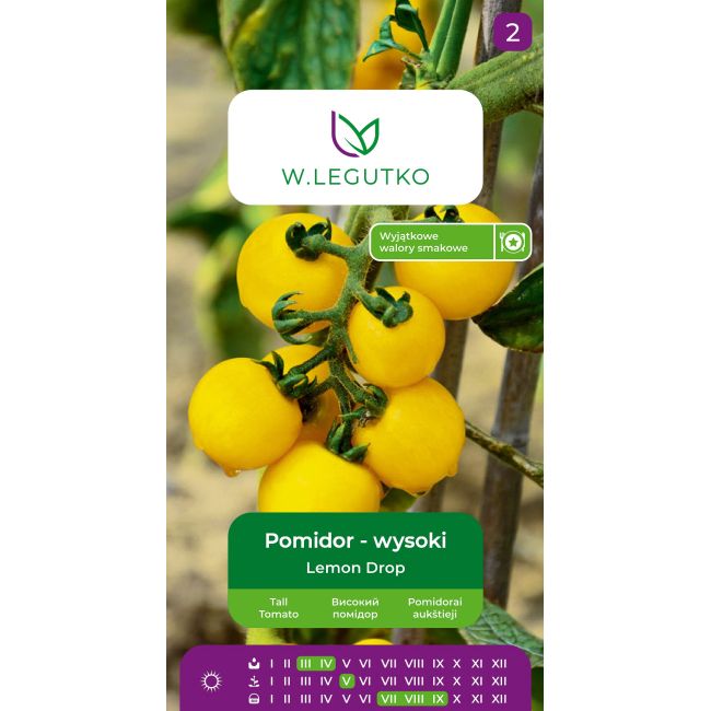 Pomidor Lemon Drop 0.30g - Nasiona - W. Legutko