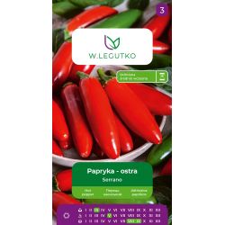 Papryka Serrano 0.15g - Nasiona - W. Legutko