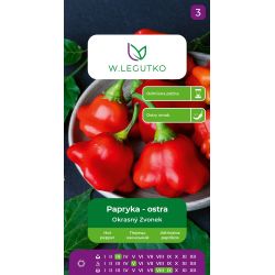 Papryka Okrasný Zvonek 0.15g - Nasiona - W. Legutko