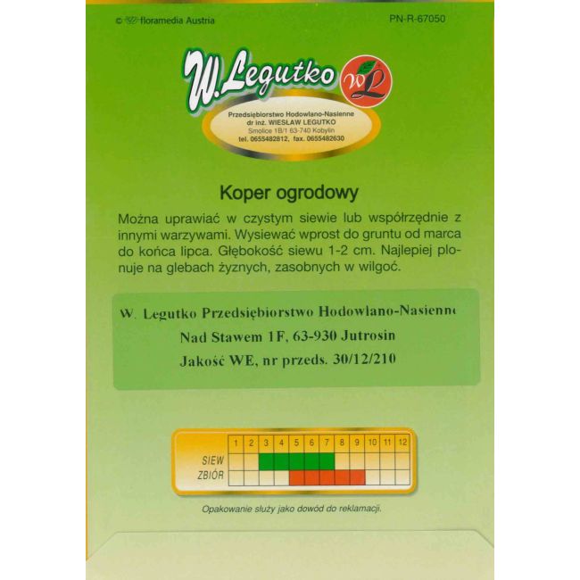 Koper - Superducat - 100g - Nasiona - W. Legutko