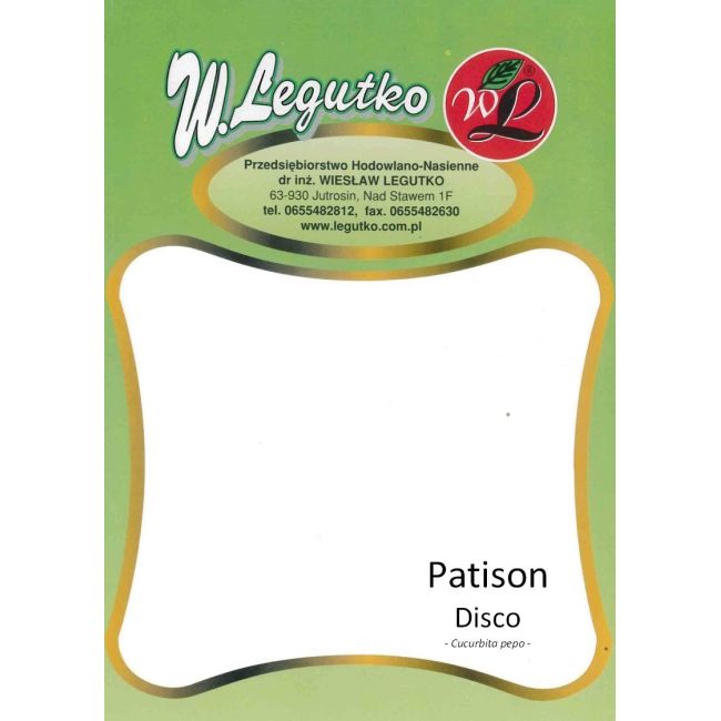 Patison - Disco - 100g - Nasiona - W. Legutko