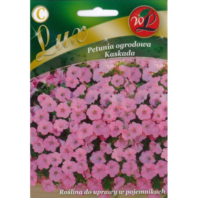 Petunia ogrodowa - Kaskada - różowa - Nasiona - W. Legutko