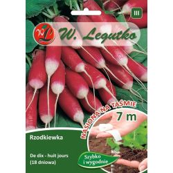 Rzodkiewka De dixhuit jours 7m taśma - Nasiona - W. Legutko