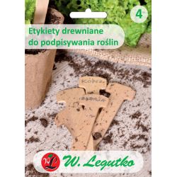 Etykiety drewniane do podpisywania roślin - 5 szt. - Akcesoria Ogrodowe - W. Legutko Etykiety drewniane do podpisywania roślin - 5 szt. - Akcesoria Ogrodowe - W. Legutko