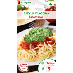 Kuchnie świata Bazylia Lettuce leaved 1g - Nasiona - W. Legutko Kuchnie świata Bazylia Lettuce leaved 1g - Nasiona - W. Legutko