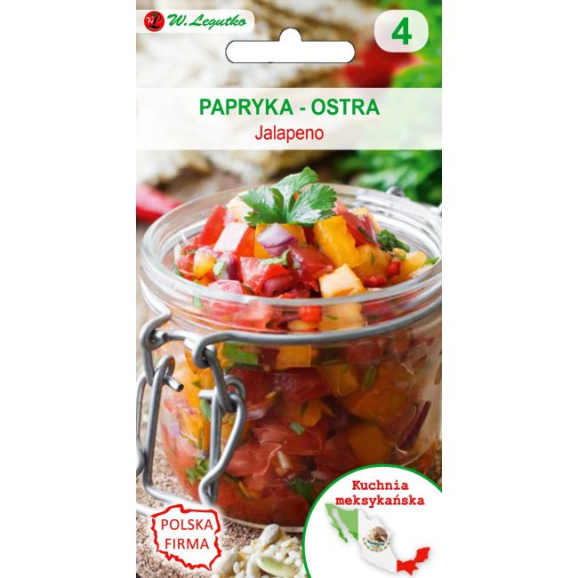 Kuchnie świata - Papryka ostra - Jalapeno M - Nasiona - W. Legutko