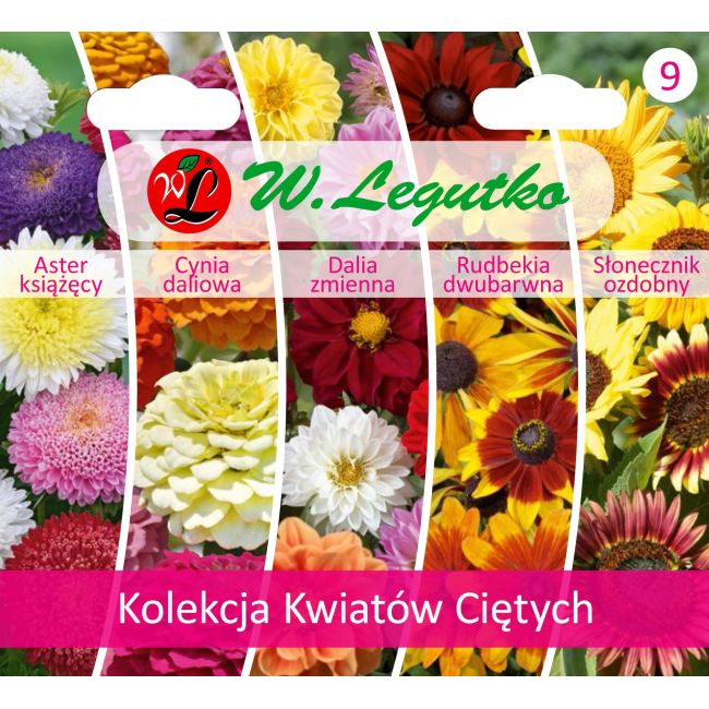 Kolekcja Kwiatów Ciętych - 5 gatunków - Nasiona - W. Legutko