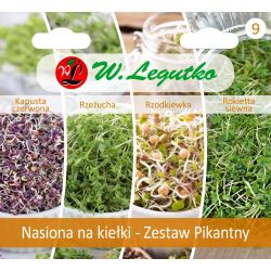 Kolekcja Nasiona na kiełki Zestaw Pikantny - Nasiona - W. Legutko