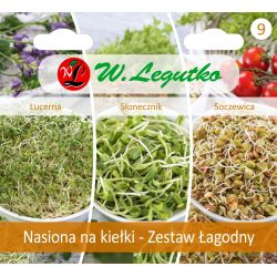 Kolekcja Nasiona na kiełki Zestaw Łagodny - Nasiona - W. Legutko