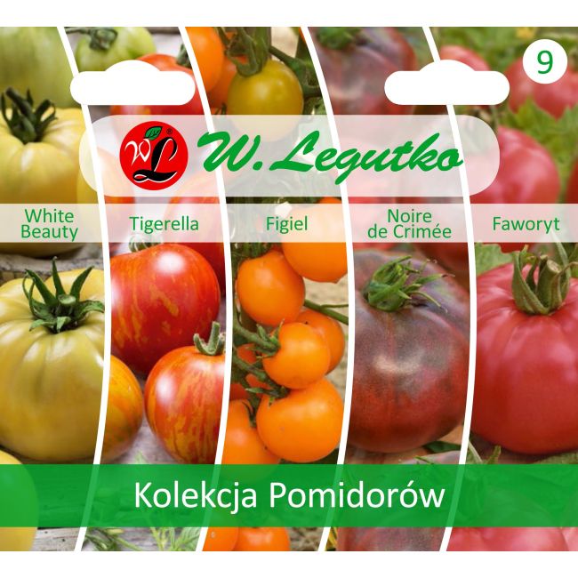 Kolekcja Pomidorów - 5 odmian - Nasiona - W. Legutko