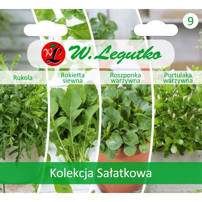 Kolekcja Sałatkowa - 4 gatunków - Nasiona - W. Legutko