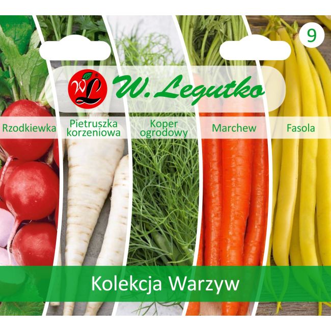 Kolekcja Warzyw Polskich - 5 gatunków - Nasiona - W. Legutko