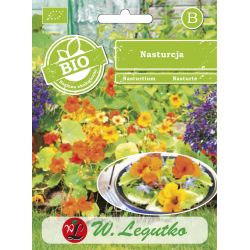 Nasturcja wysoka BIO mieszanka 3g - Nasiona - W. Legutko Nasturcja wysoka BIO mieszanka 3g - Nasiona - W. Legutko