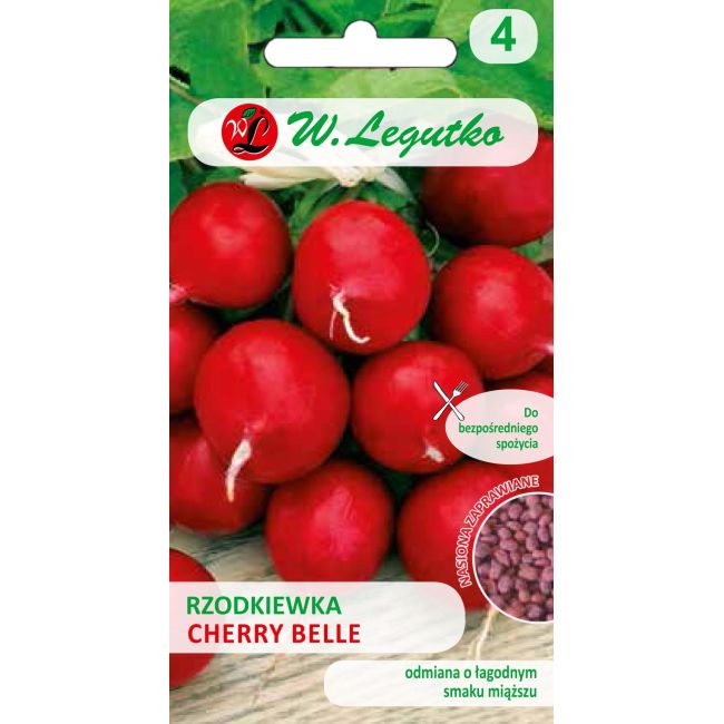 Rzodkiewka - Cherry Belle - nas. zaprawiane - Nasiona - W. Legutko