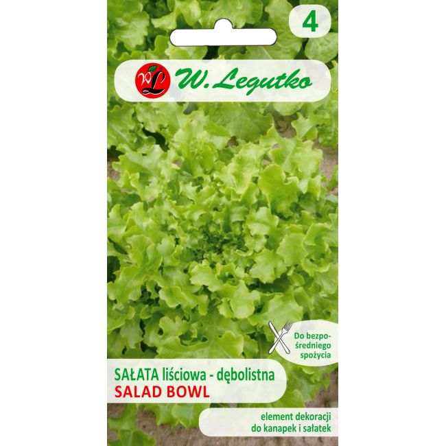 Sałata - liściowa - Salad Bowl - Nasiona - W. Legutko