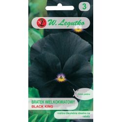 Bratek Black King czarny 0.40g - Nasiona - W. Legutko Bratek Black King czarny 0.40g - Nasiona - W. Legutko