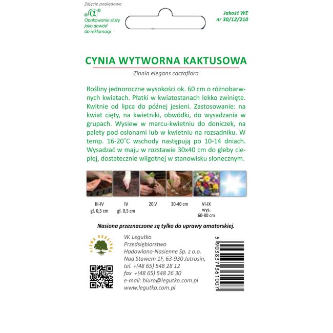 Cynia - wytworna kaktusowa - mieszanka - Nasiona - W. Legutko